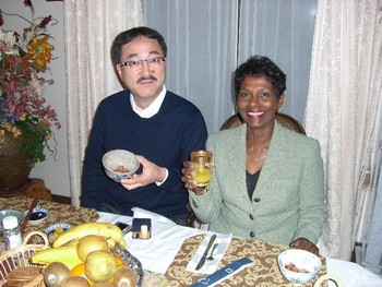 サンサさんと川瀬さんの朝食